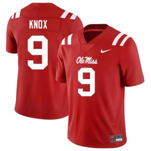 Premium Red #9 Dawson Knox Miss Rebels Men College Football Jersey - Pro-Grade Gamewear 61797637