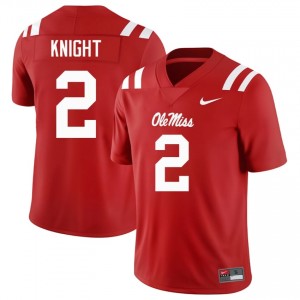 Premium Red #2 Deuce Knight Rebels Men Player Football Jersey - Pro-Grade Gamewear 31895629
