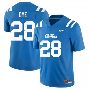 Powder Blue #28 Rebels Joshua Dye Men Game-Ready Player Football Jersey - Premium Quality 16727099