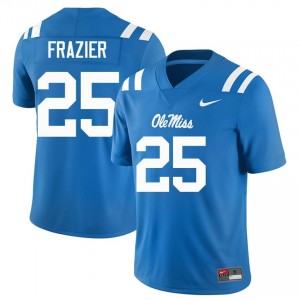 Powder Blue #25 Miss Rebels Makhi Frazier Men Game-Ready College Football Jersey - Premium Quality 35207541