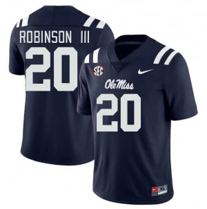 Anthony Robinson III Pro-Level Navy #20 Rebels Men Player Football Jersey - Top-Tier Gear 54496472