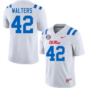Premium White #42 Bryson Walters Ole Miss Rebels Men College Football Jersey - Pro-Grade Gamewear 13659884