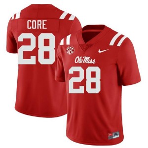 Dante Core #28 Red Championship-Caliber Rebels Men Player Embroidery Football Jersey - Pro-Grade 79085059