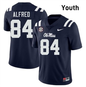Dillon Alfred Pro-Level Navy #84 Rebels Youth Player Football Jersey - Top-Tier Gear 78101718