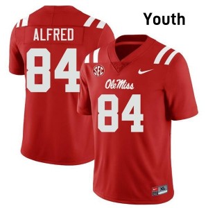 Dillon Alfred Pro-Level Red #84 Ole Miss Youth NCAA Football Jersey - Top-Tier Gear 73337000