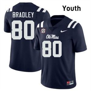 Hayden Bradley Pro-Level Navy #80 Rebels Youth Player Football Jersey - Top-Tier Gear 13981231