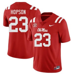 Jarcoby Hopson #23 Red Championship-Caliber Rebels Men Player Embroidery Football Jersey - Pro-Grade 49698955