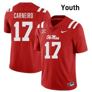 Lucas Carneiro Pro-Level Red #17 Rebels Youth Player Football Jersey - Top-Tier Gear 43753430