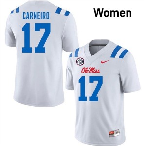 #17 Lucas Carneiro White Rebels Top-Tier Women Player Football Jersey - Elite-Level Performance 77176425