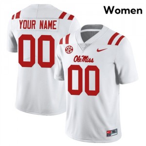 Custom Pro-Level White #00 Rebels Women Player Football Jersey - Top-Tier Gear 75763789