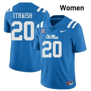 #20 Shawqi Itraish Powder Blue Rebels Top-Tier Women Player Football Jersey - Elite-Level Performance 83169382