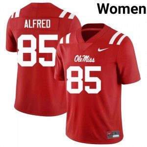 Rebels Elite Isaiah Spencer Red #85 Women Player Football Jersey - High-End Performance 22896884