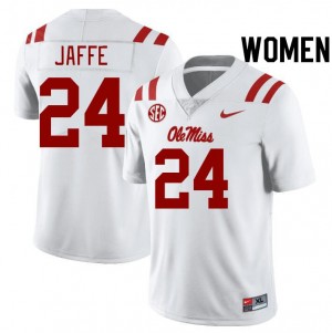 University of Mississippi Elite Andy Jaffe White #24 Women High School Football Jersey - High-End Performance 13512493