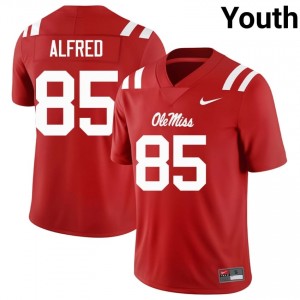 Red #85 Ole Miss Isaiah Spencer Youth Game-Ready High School Football Jersey - Premium Quality 15666064