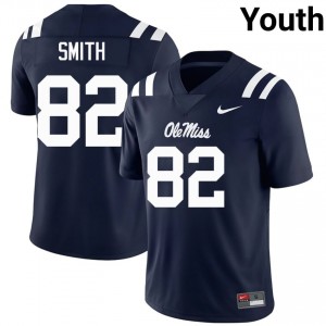 Michael Smith Pro-Level Navy #82 Rebels Youth Player Football Jersey - Top-Tier Gear 42339375
