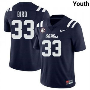 Premium Navy #33 Oscar Bird University of Mississippi Youth High School Football Jersey - Pro-Grade Gamewear 24118882